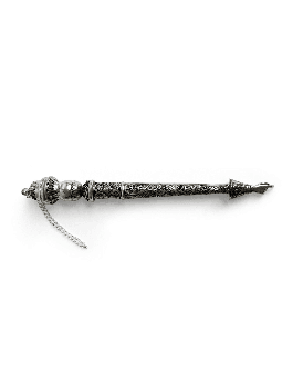 Large Handmade Sterling Silver Yad Torah with Fili , Traditional Torah