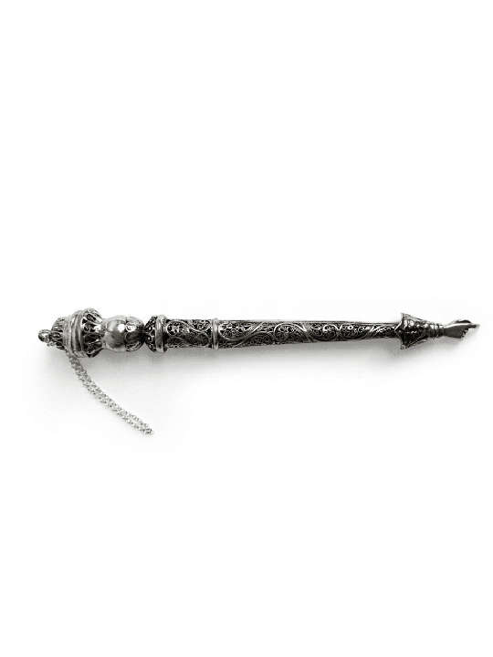 Grand Yad Torah en argent sterling fait à la main avec Fili, Torah traditionnelle