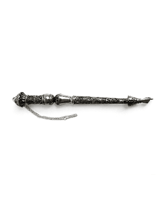 Pointeur de Torah antique en argent pur pour Bar Mit, Torah traditionnelle