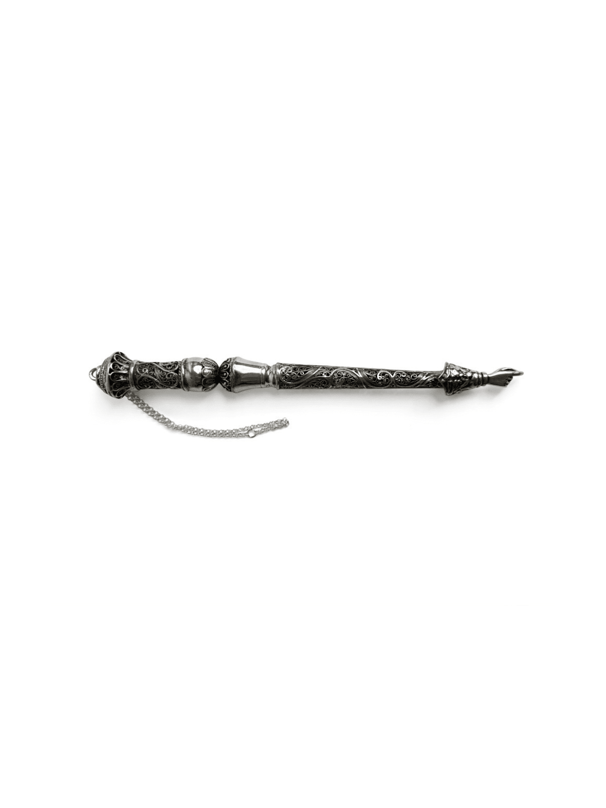 Pointeur de Torah antique en argent pur pour Bar Mit, Torah traditionnelle