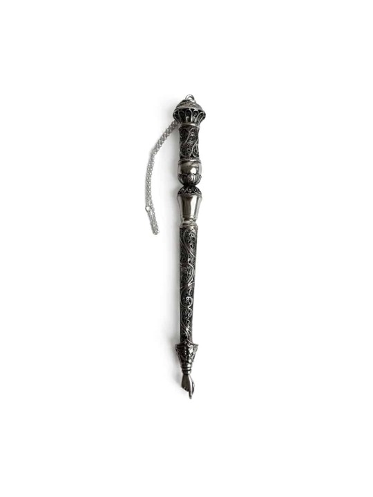 Pointeur de Torah antique en argent pur pour Bar Mit, Torah traditionnelle