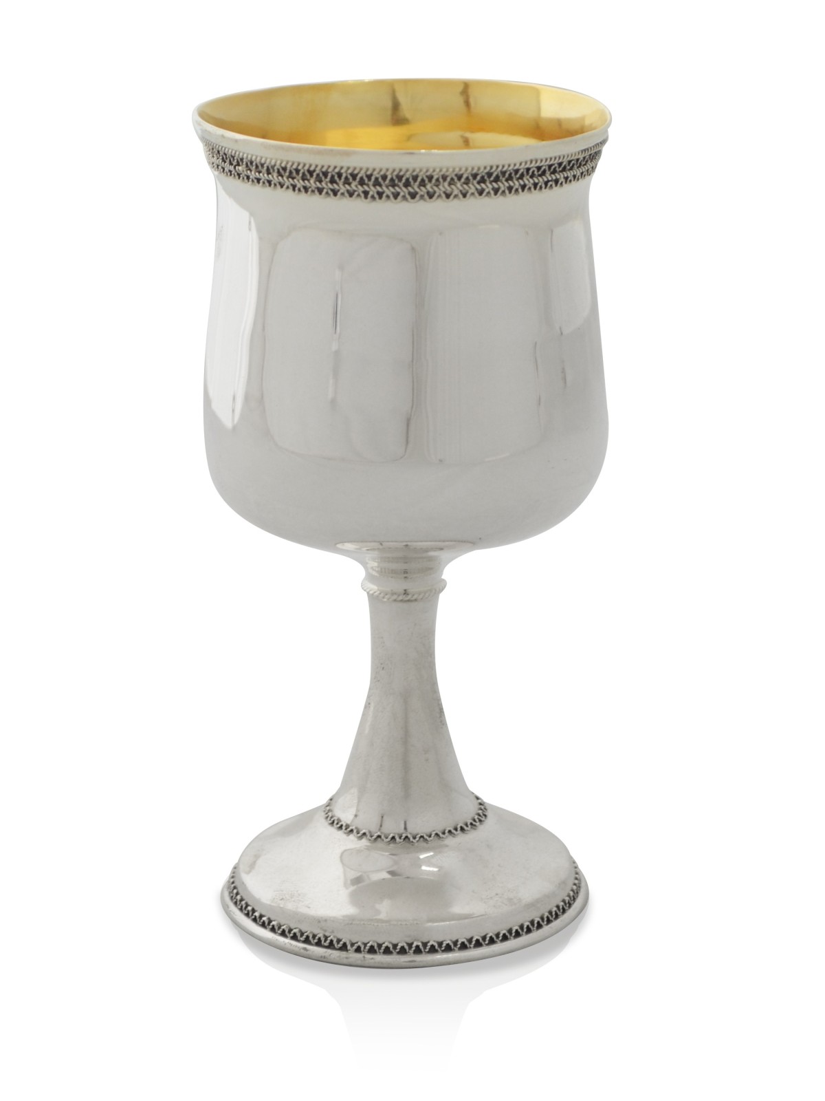 Belle et personnalisée Coupe de Kiddouch en filigrane, Cadeaux de Pâque, Isr