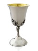 Coupe de Kiddouch en argent sterling nature unique, cadeaux de Pâque, J israélien