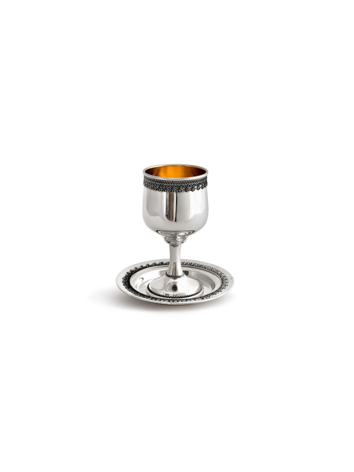 Coupe de Kiddouch en filigrane en argent sterling, cadeaux de Pâque, Israël