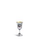 Sterling Silver Custom Enameled Kiddush Cup , Modern Kiddush Cups , Is