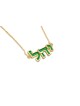 Collier de nom hébreu émaux par or coloré 14K, nom coloré Neckla