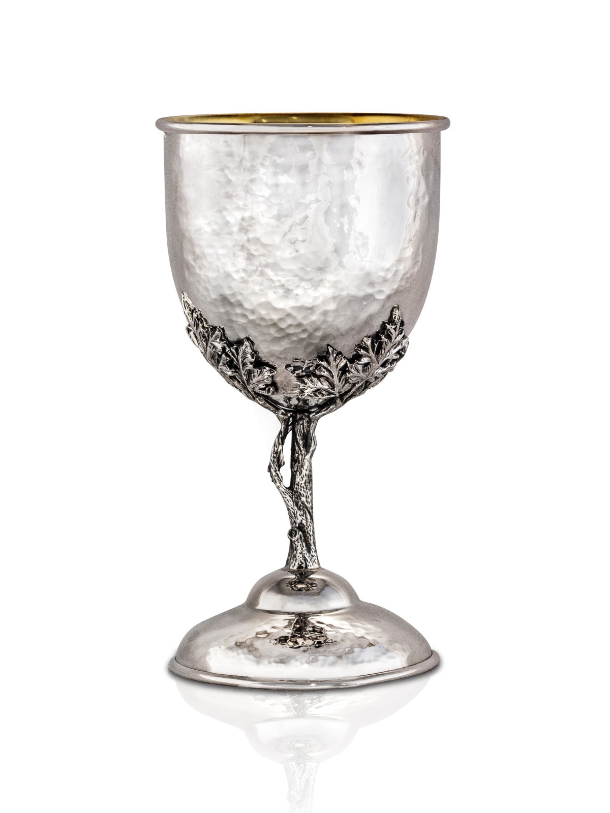 Coupe de Kiddouch spéciale en argent sterling martelé, cadeaux de Pâque, Israël