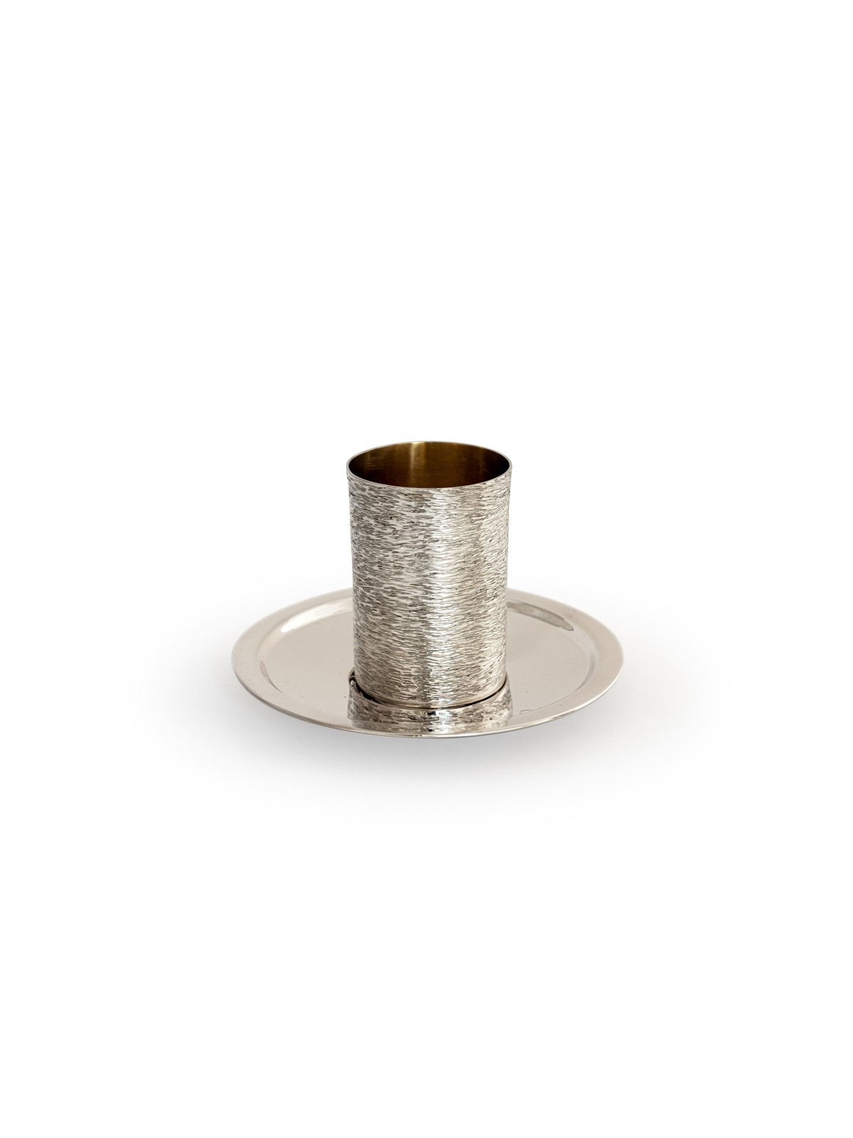 Coupe de Kiddouche en argent martelé contemporaine, Coupes de Kiddouche modernes, Israël