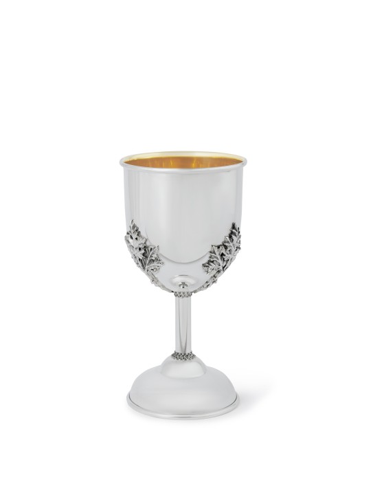 Coupe de Kiddouch en argent sterling lourd inspirée de la nature, cadeaux de Pâque, I