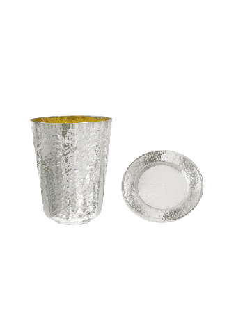 Classic & Elegant Hammered Wine Cup , Passover Gifts , Israeli Judaica