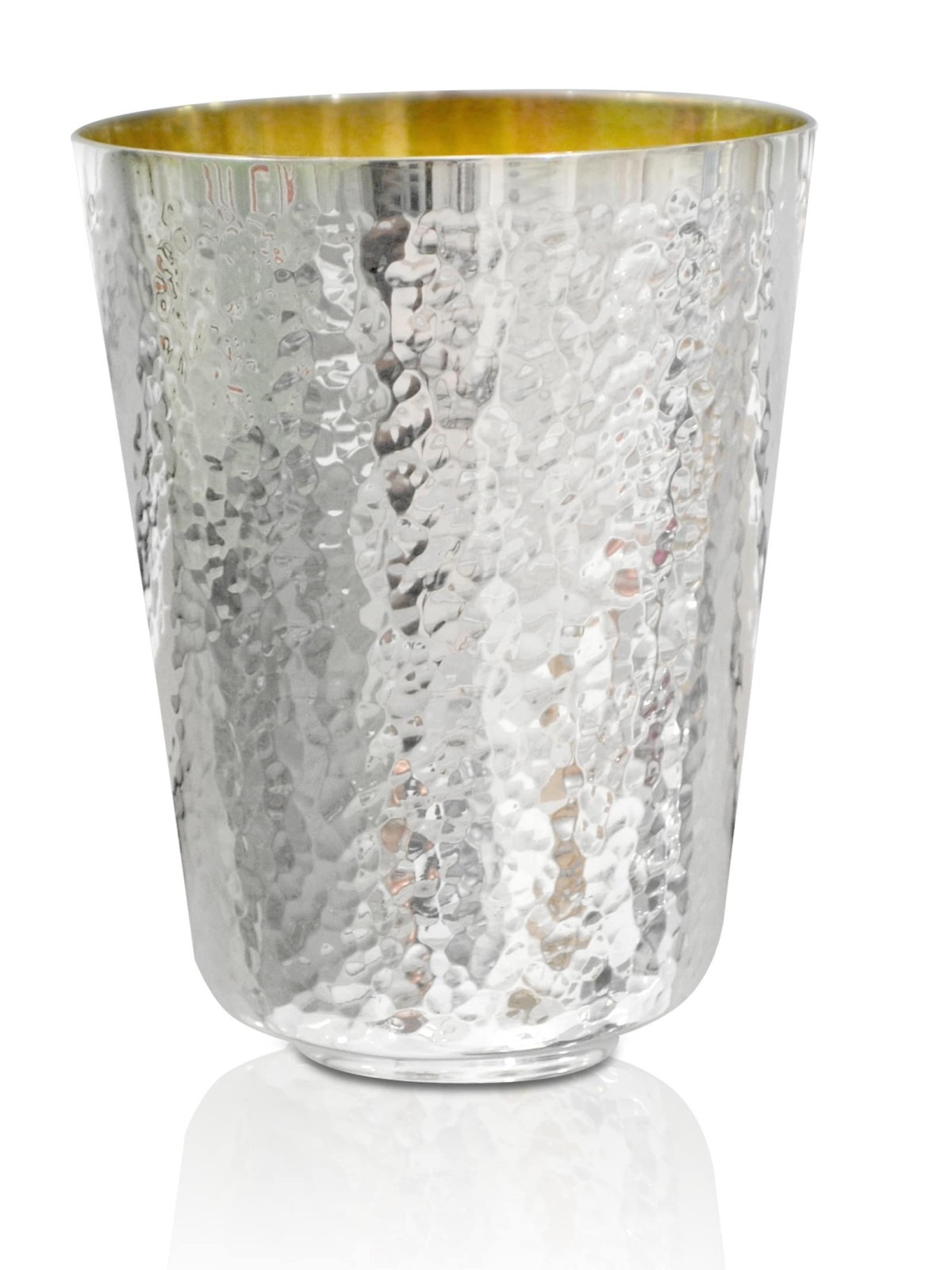 Coupe à vin martelée classique et élégante, cadeaux de Pâque, Judaica israélien