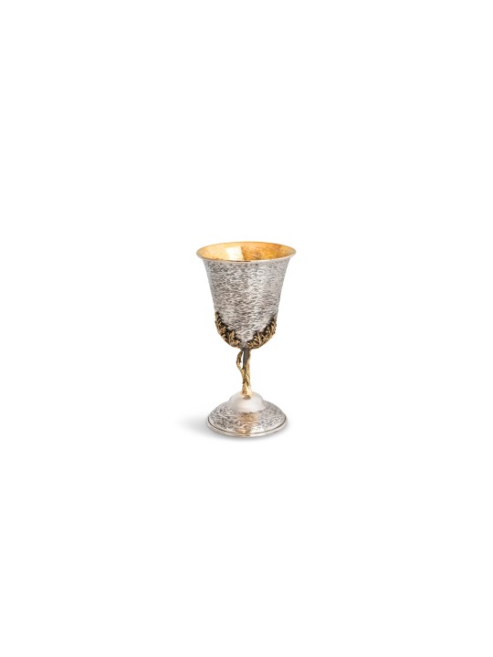 Coupe de Kiddouch avec motif de feuilles de raisin, cadeaux de Pâque, judaïque israélien
