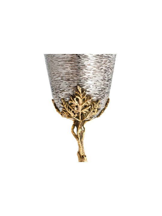 Coupe de Kiddouch avec motif de feuilles de raisin, cadeaux de Pâque, judaïque israélien