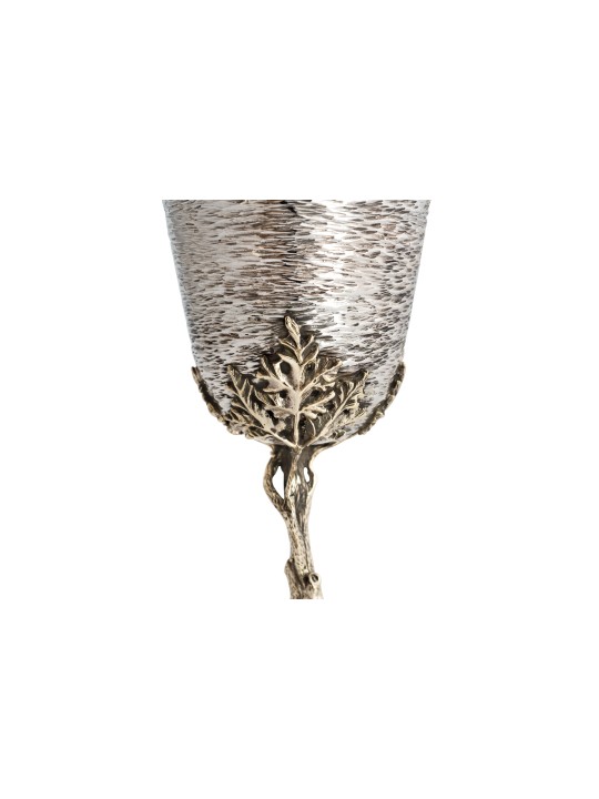 Coupe de Kiddouch avec motif de feuilles de raisin, cadeaux de Pâque, judaïque israélien