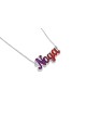 Collier de nom en or 14 carats avec émail, colliers de noms colorés, israélien