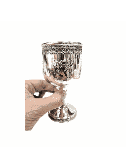 Classic Custom 925 Sterling Silver Wine Goblet , Passover Gifts , Isra