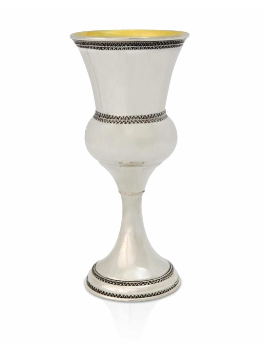 Coupe de Kiddouch en filigrane classique et belle, cadeaux de Pâque, Ju israélien