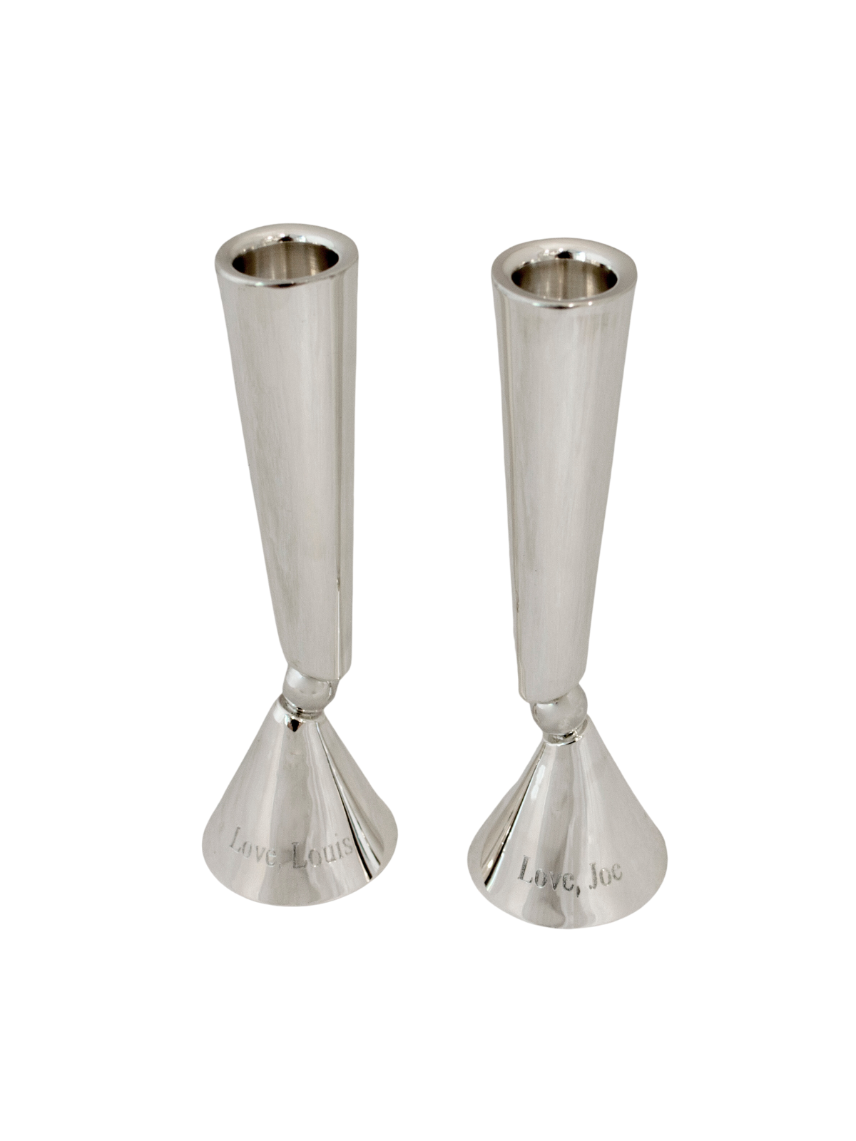 Cand en argent sterling 925 long classique personnalisé, argent sterling C