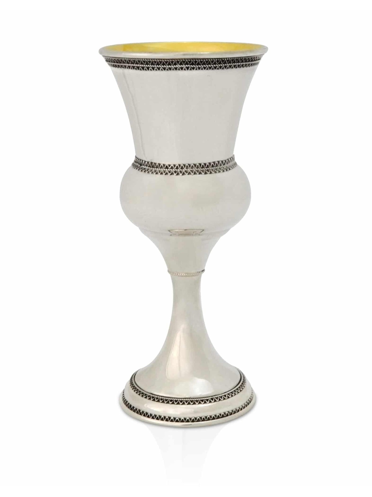Sabbath Kiddush Cup with Hebrew Blessing , Passover Gifts , Israeli Ju