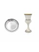 Coupe de Kiddouch du sabbat avec bénédiction hébraïque, cadeaux de Pâque, Ju israélien