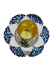 Unique Kiddush Cup Set with Geometric Design , Modern Kiddush Cups , I