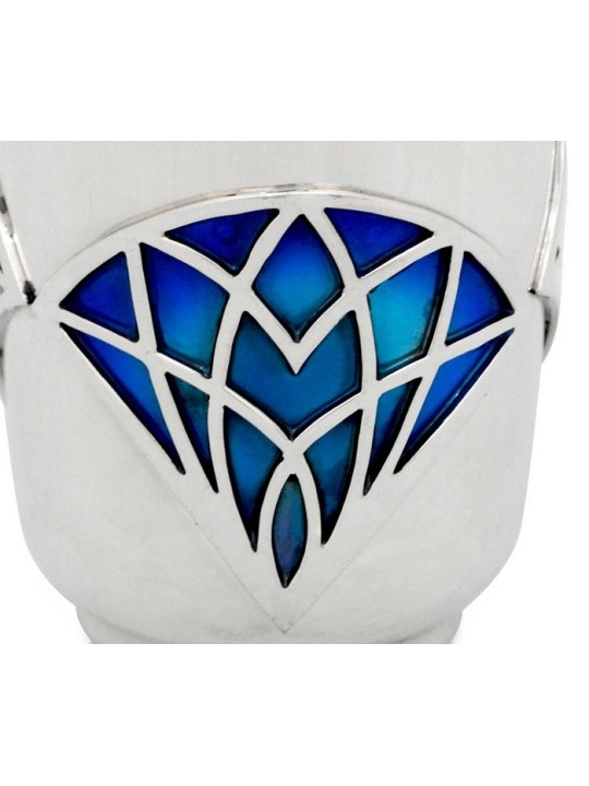 Ensemble unique de tasses de Kiddush avec design géométrique, tasses de Kiddush modernes, I