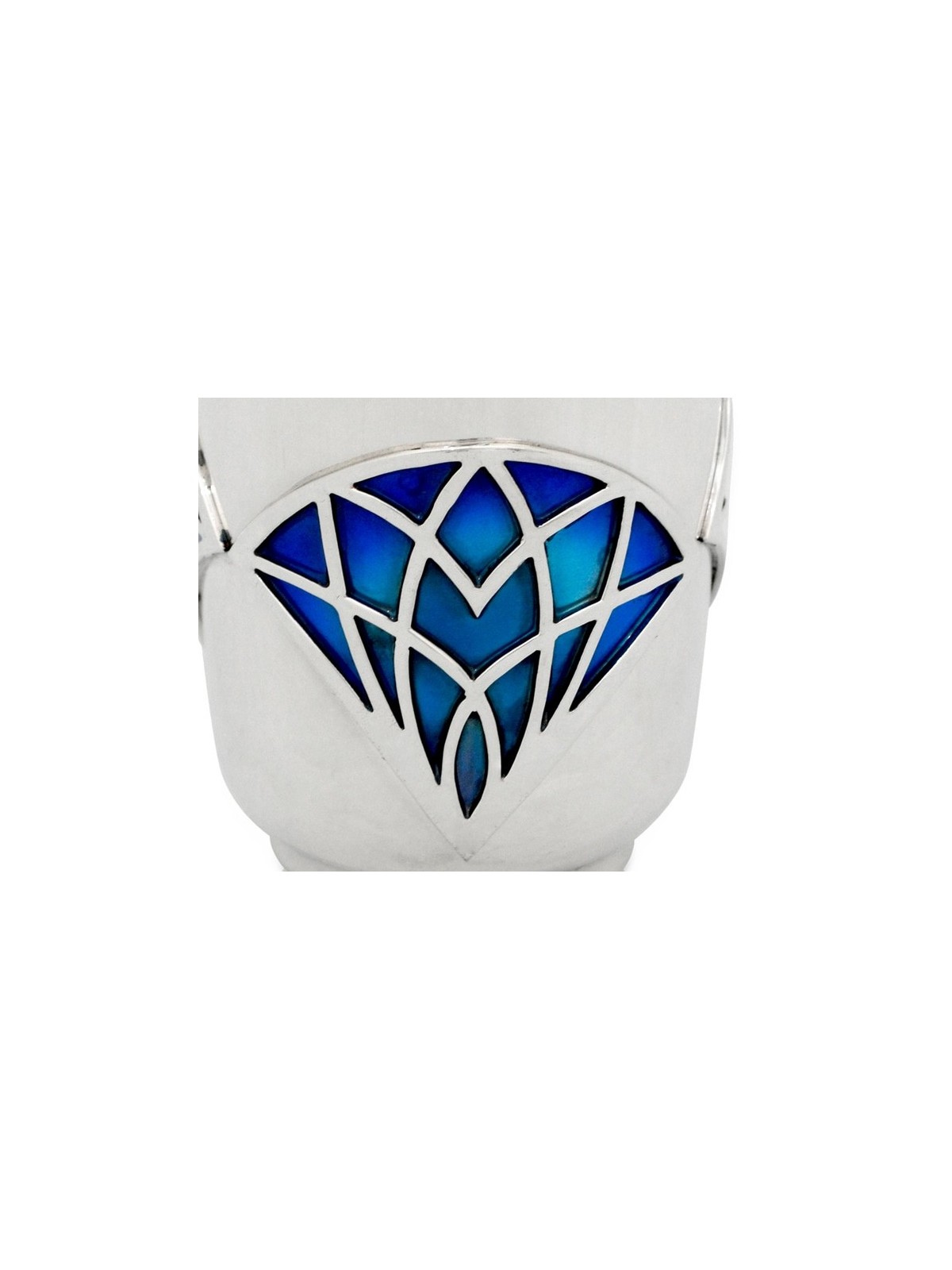 Ensemble unique de tasses de Kiddush avec design géométrique, tasses de Kiddush modernes, I