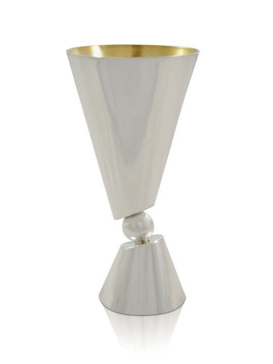 Coupe de Kiddouche moderne avec gravure hébraïque, Coupes de Kiddouche modernes, Israël
