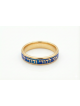 14K Yellow Gold Enameled I Am My Beloved Ring , Tu B'Av Gifts , Israel