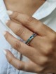 14K Yellow Gold Enameled I Am My Beloved Ring , Tu B'Av Gifts , Israel