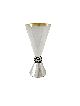 Conical Shaped Kiddush Cup with Filigree Ball , Modern Kiddush Cups ,