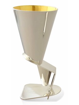 Modern & Unique Tapered Kiddush Cup , Modern Kiddush Cups , Israeli Ju