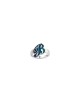 Une bague de lettre de nom en or coloré en émail épais, cadeaux Tu B'Av, israélien