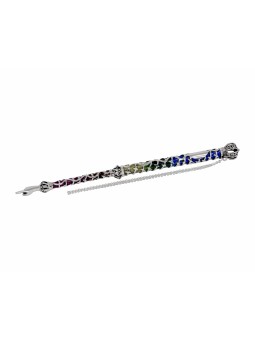 Silver Extra Large Colorful Torah Pointer , Shabbat Gifts , Israeli Ju