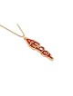 Collier de nom 3D en or 14 carats avec émail coloré, collier de nom coloré