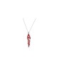 Collier de nom 3D en or 14 carats avec émail coloré, collier de nom coloré