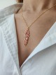 14K Gold 3D Name Necklace with Colorful Enamel , Colorful Name Necklac
