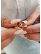 Cœur en or 14 carats et bague d’amour initiale, cadeaux Tu B’Av, Judaica israélienne