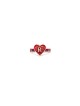 14K Gold Heart and Initial Love Ring , Tu B'Av Gifts , Israeli Judaica