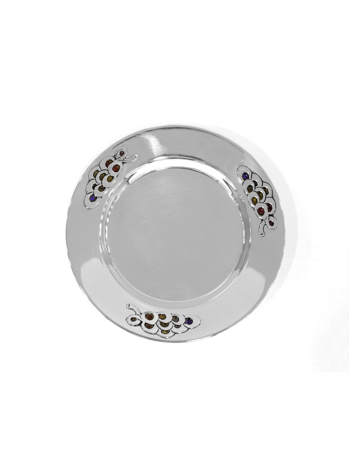 Unique Grapes Kiddush Set with Colorful Cold Ename , Modern Kiddush Cu