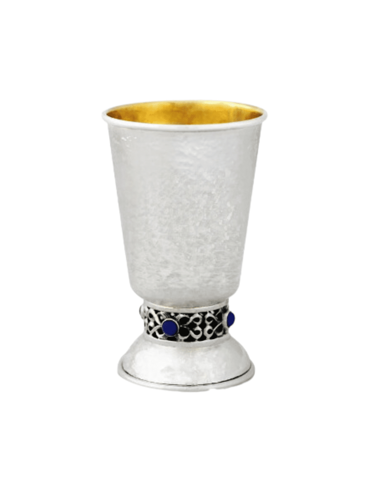 Coupe de Kiddouch martelée en argent sterling 925 unique, cadeaux de Pâque, Isr