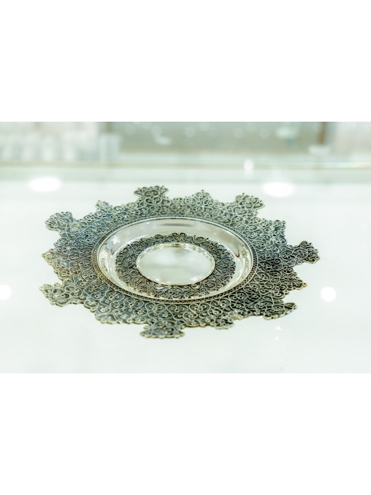 Coupe de Kiddouch en argent avec filigrane unique, cadeaux de Pâque, Jud israélien