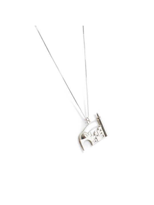 Collier de Jérusalem personnalisé en Yelllo 14K, bijoux de Jérusalem