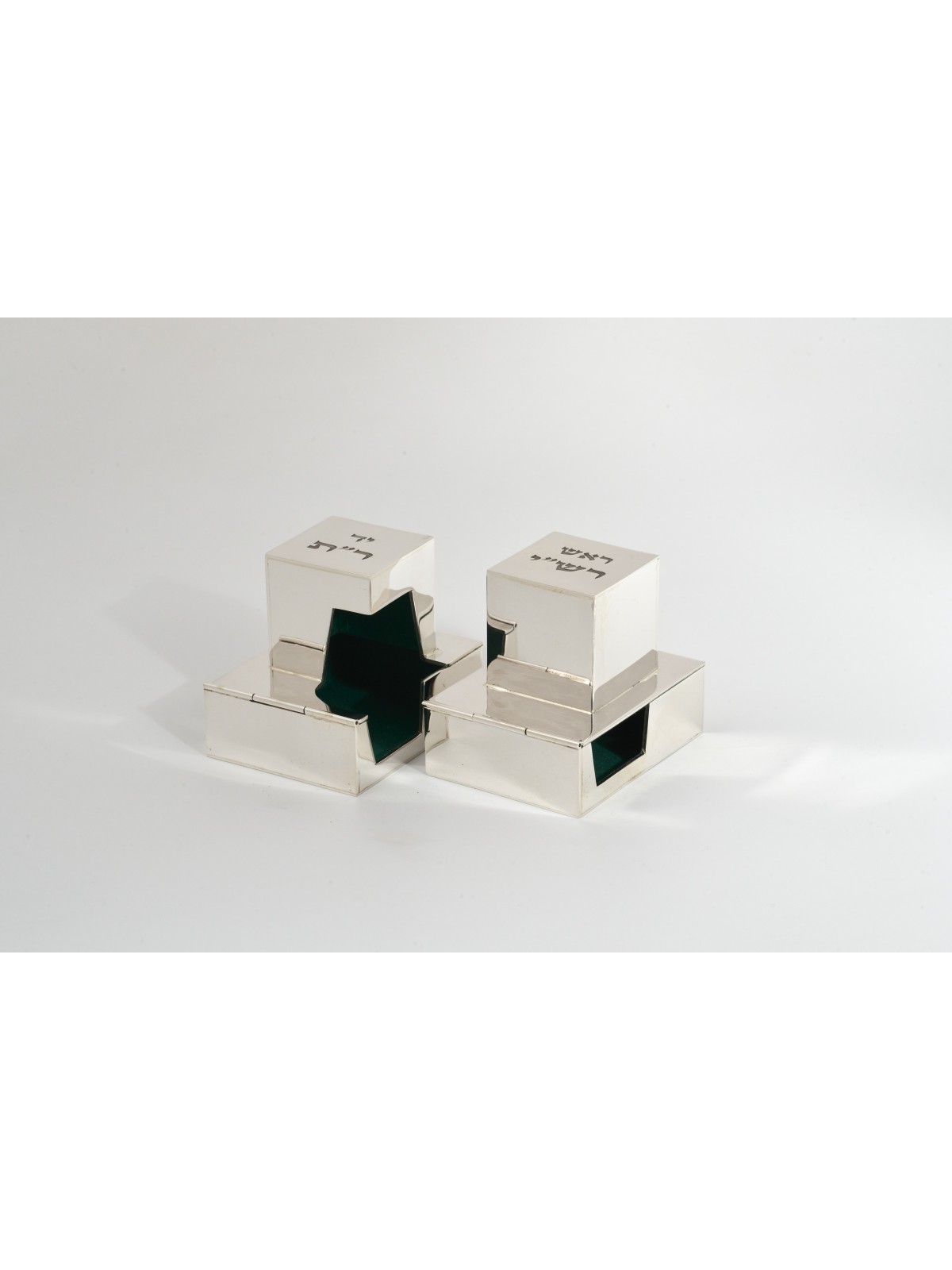 Small Sterling Silver Personalized Rabbeinu Tam Te , Tefillin and Tefi