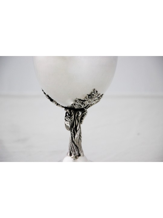 Majestic Grapevine Sculptural Sterling Elijah's Cu , Modern Kiddush Cu