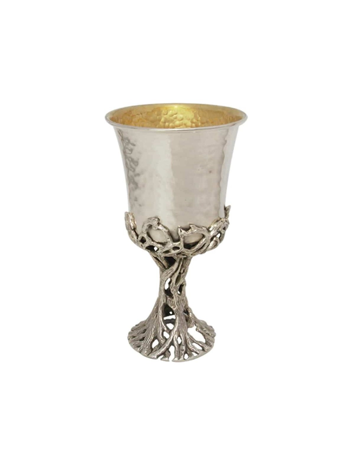 Coupe spéciale de Kiddouch à motif d'arbre en argent sterling, cadeaux de Pâque, Isra
