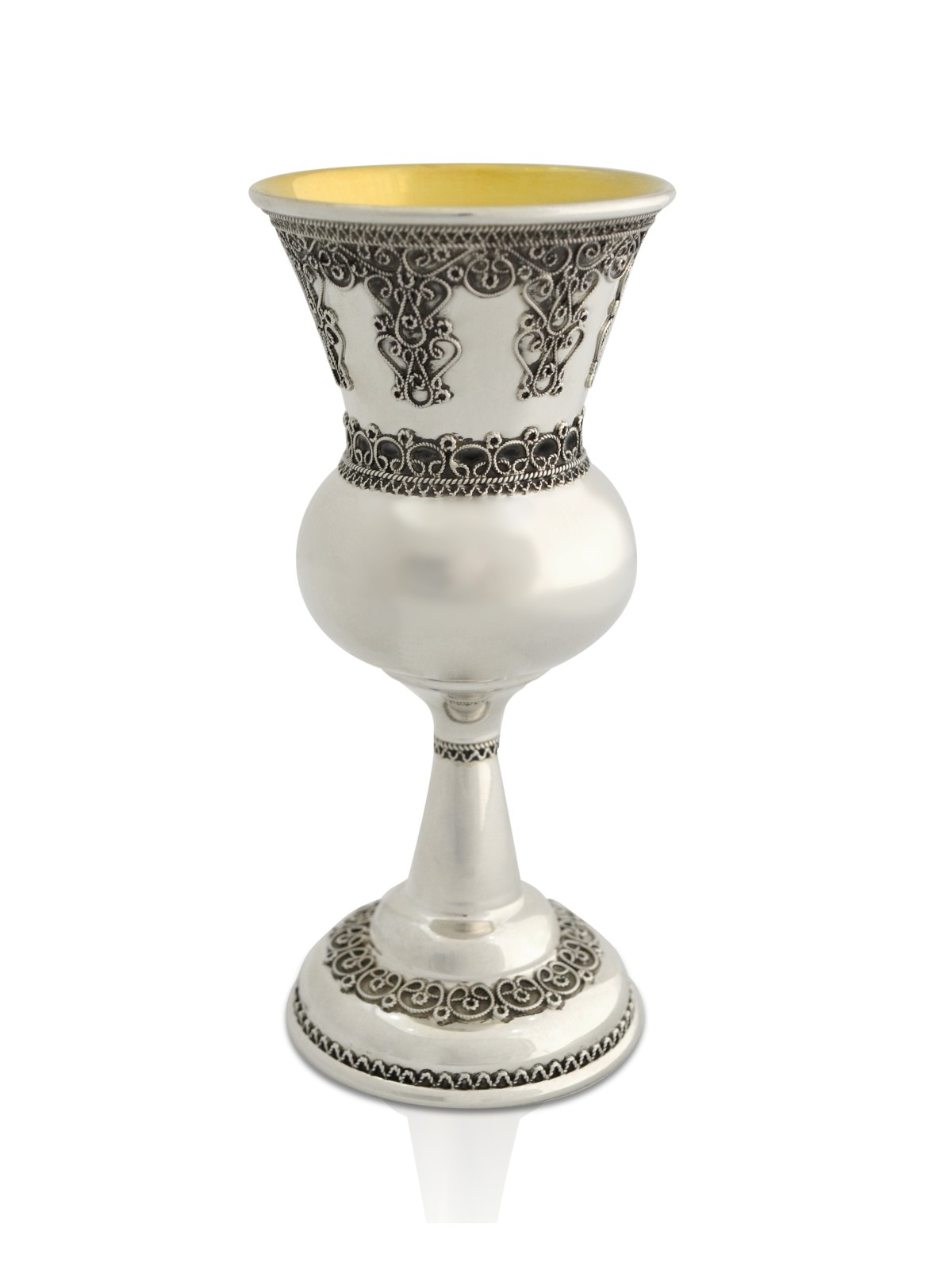 Conception traditionnelle en filigrane de la coupe de Kiddouch du Shabbat, cadeaux de Pâque, Isr