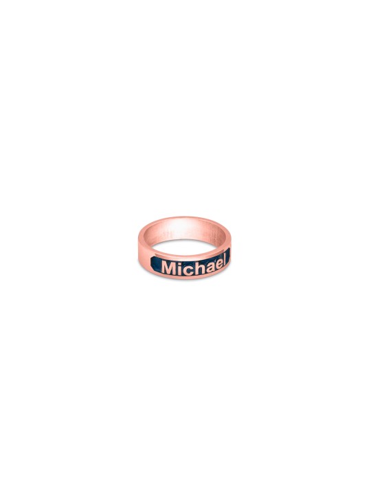 Bague en or avec nom personnalisé émaillé audacieuse, cadeaux Tu B'Av, Judaica israélienne