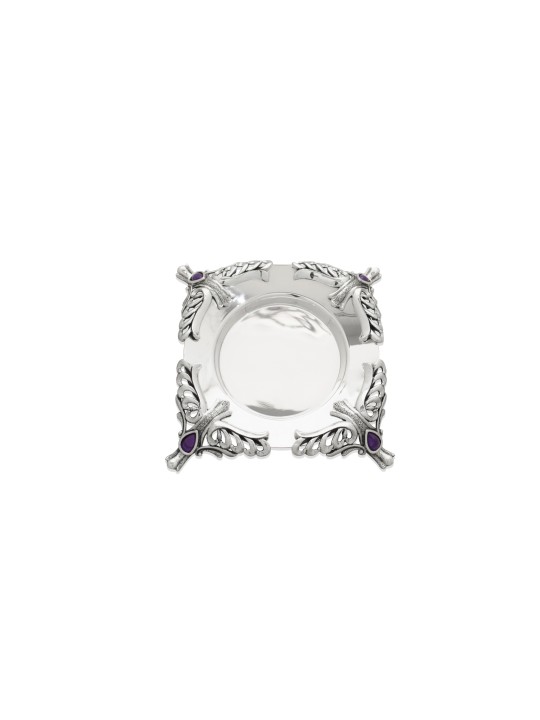 Ensemble de Kiddush en pierre d’améthyste en argent sterling, cadeaux de Pâque, israélien