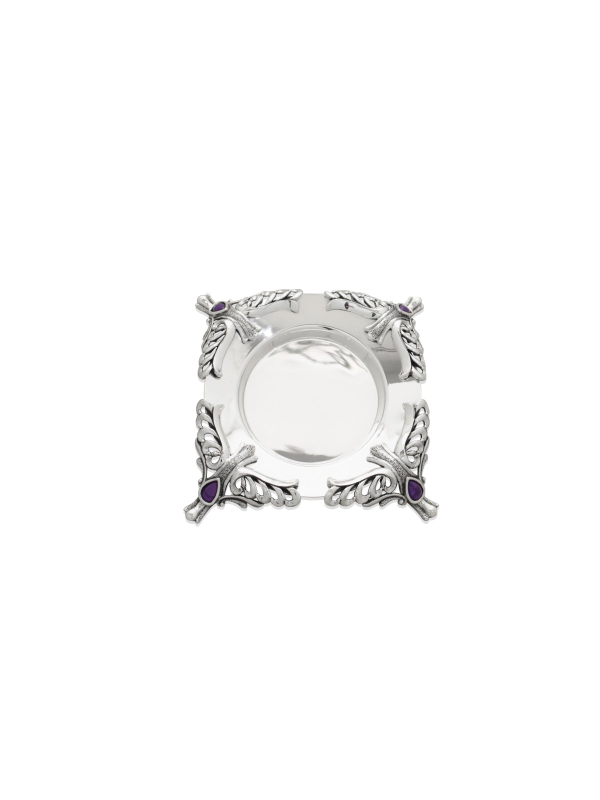 Ensemble de Kiddush en pierre d’améthyste en argent sterling, cadeaux de Pâque, israélien